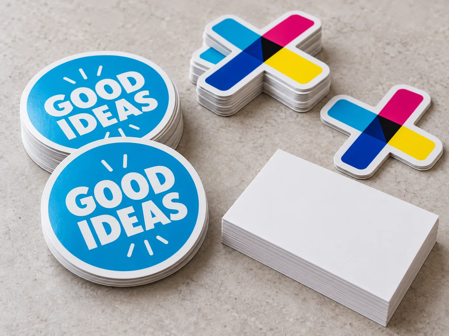 Printed die-cut stickers