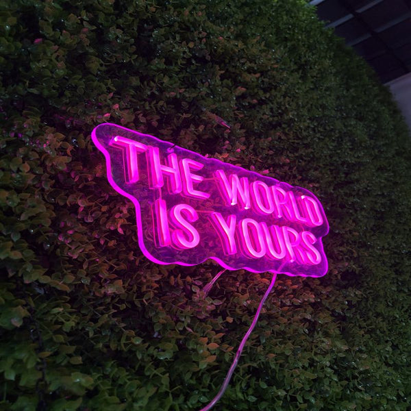 The World Is yours Neon Sign