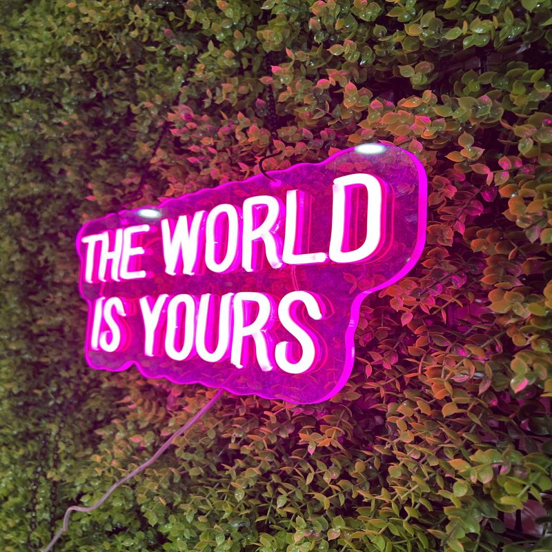 The World Is yours Neon Sign