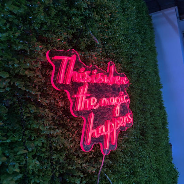 This Is Where The Magic Happens Neon Sign