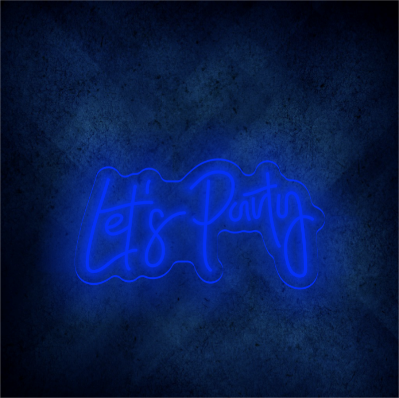 Let's Party Neon Sign