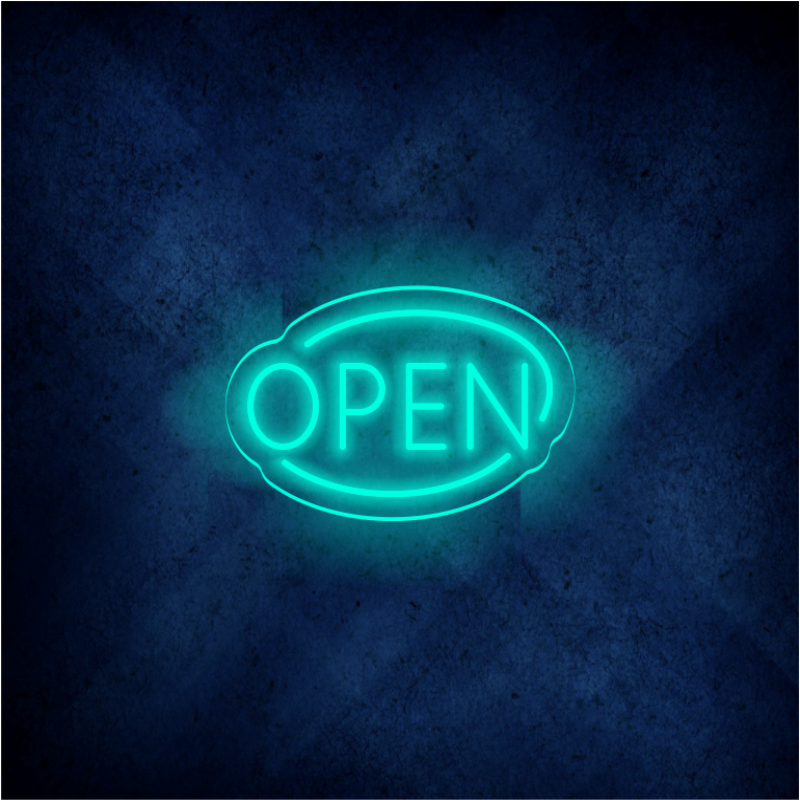 Open Neon Sign